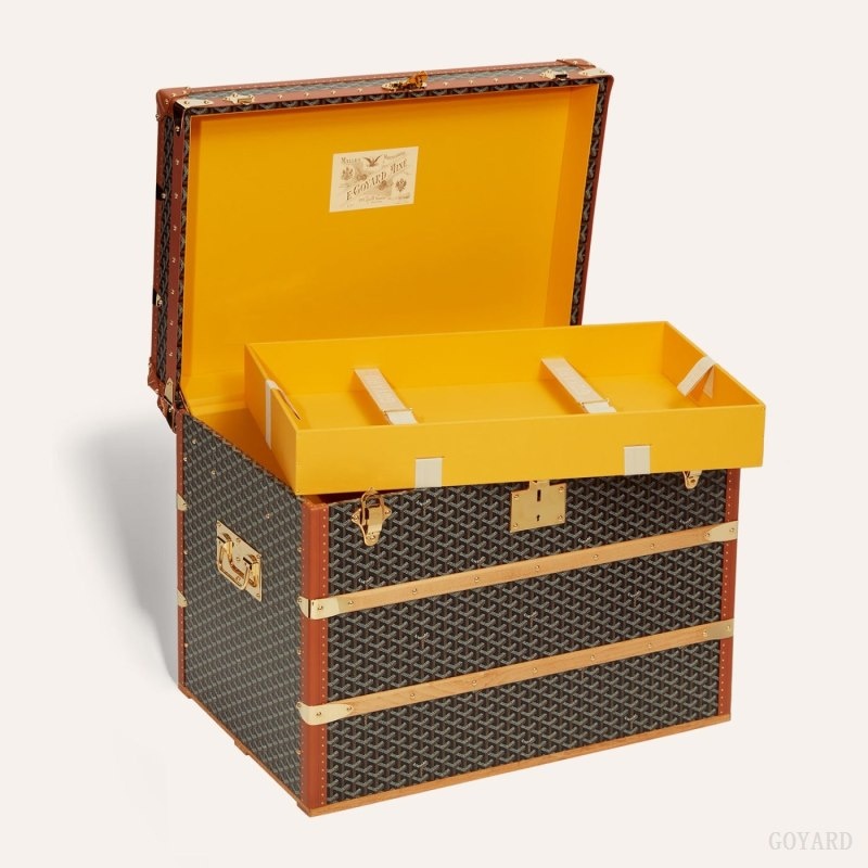 Goyard COURRIER TRUNK Svarte Brune | WXWF9180