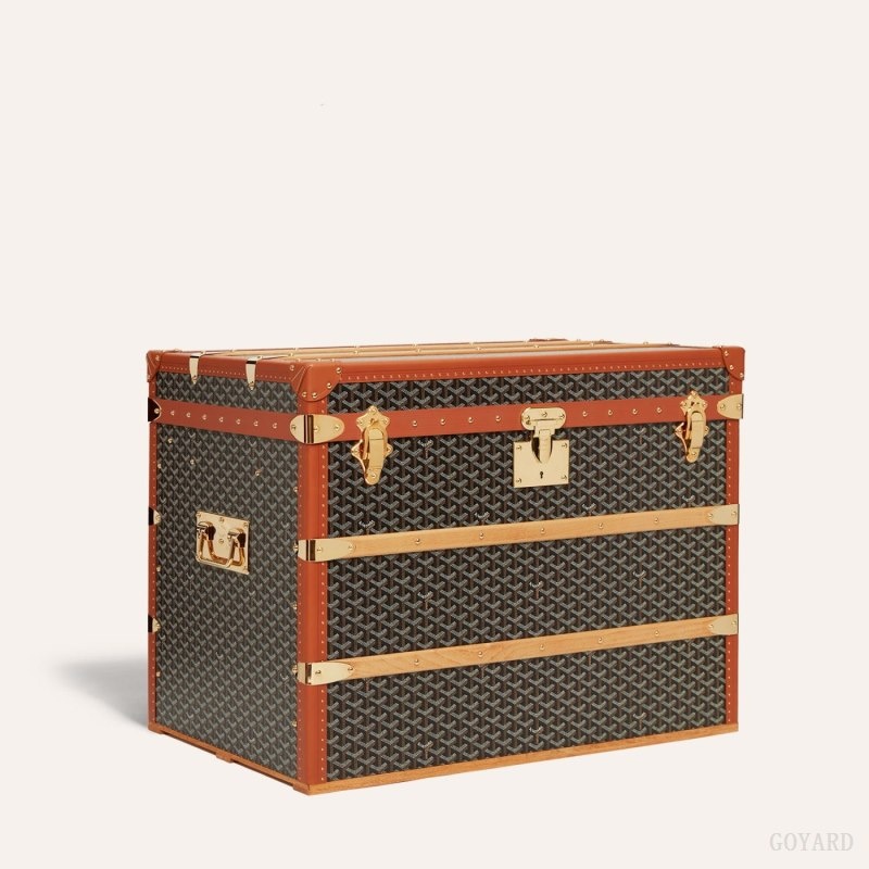 Goyard COURRIER TRUNK Svarte Brune | WXWF9180