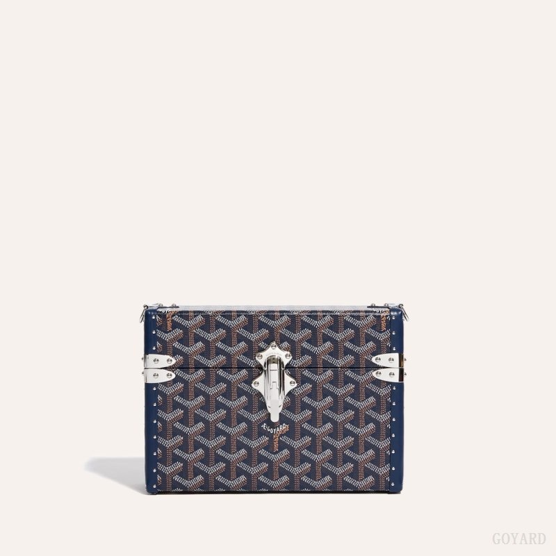 Goyard Cassette Trunk Bag Marineblå Blå | QGWG5674