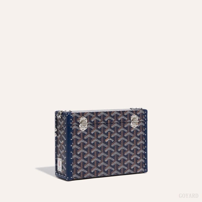 Goyard Cassette Trunk Bag Marineblå Blå | QGWG5674