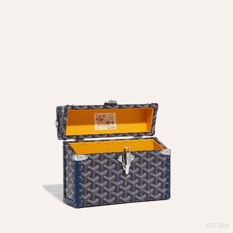 Goyard Cassette Trunk Bag Marineblå Blå | QGWG5674