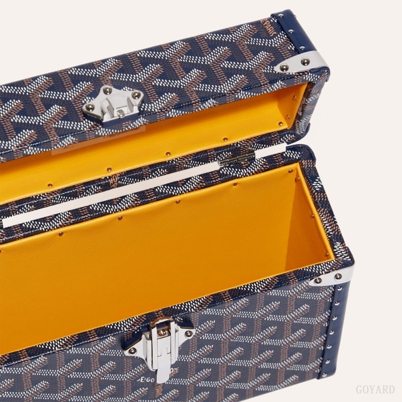 Goyard Cassette Trunk Bag Marineblå Blå | QGWG5674