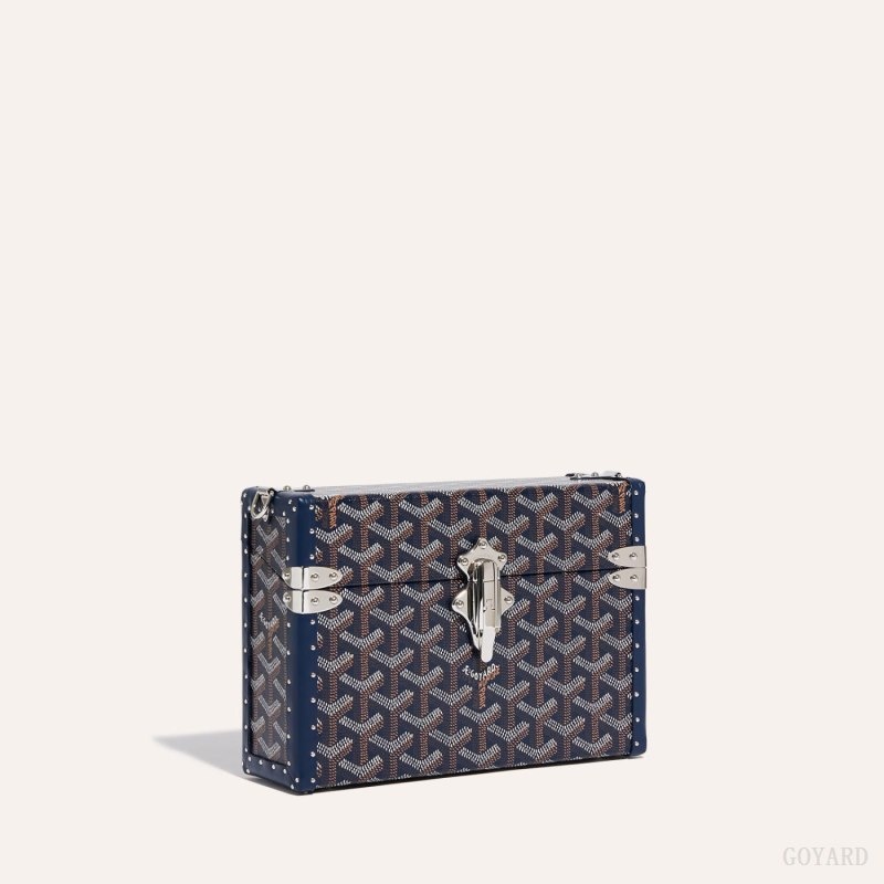 Goyard Cassette Trunk Bag Marineblå Blå | QGWG5674