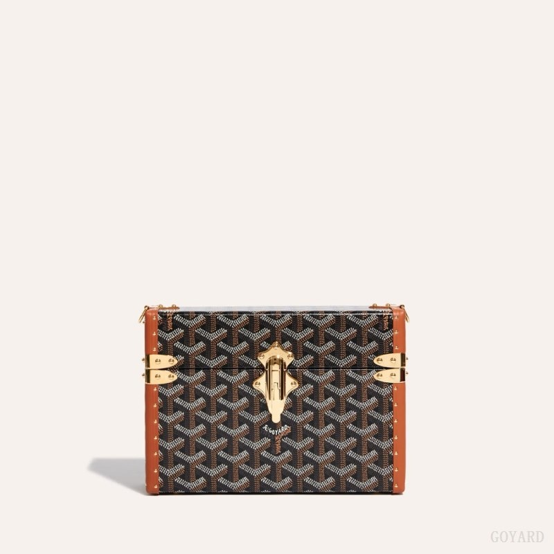 Goyard Cassette Trunk Bag Svarte Brune | GVCC1166