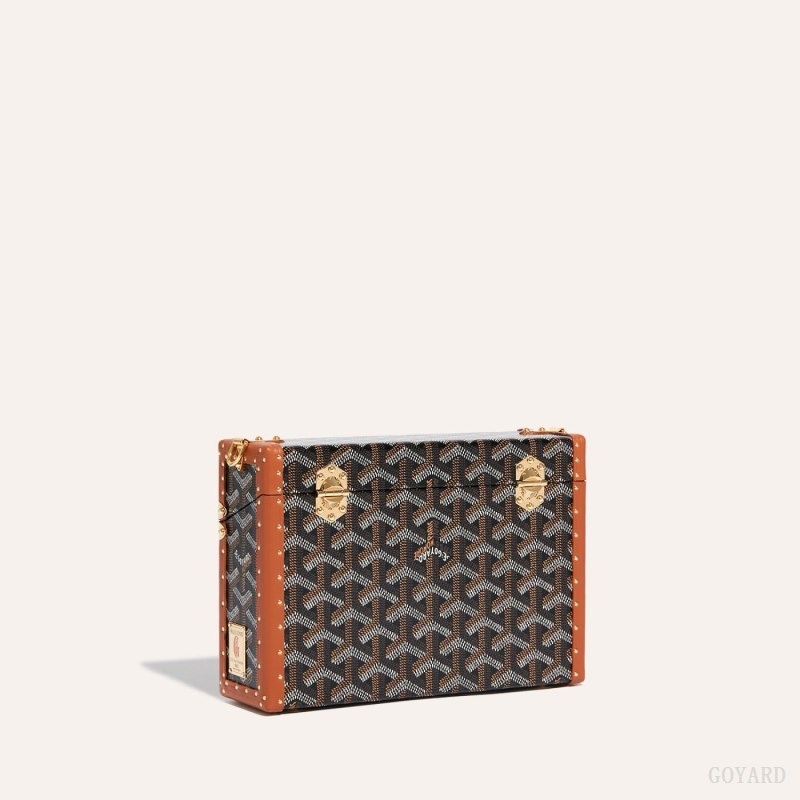 Goyard Cassette Trunk Bag Svarte Brune | GVCC1166