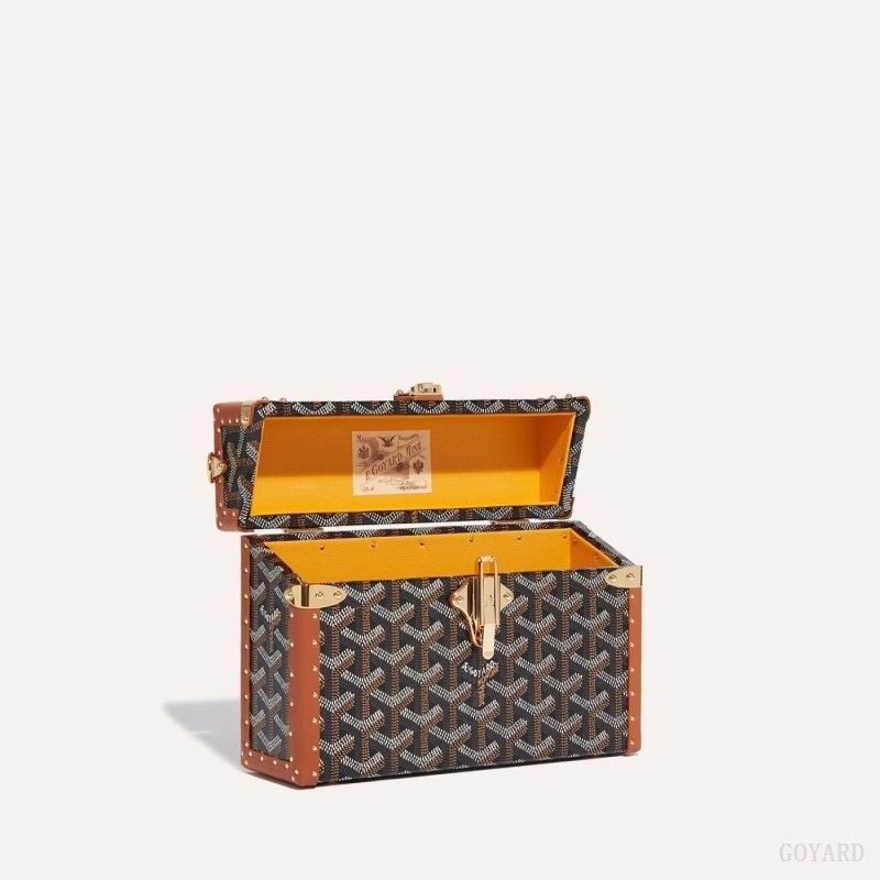 Goyard Cassette Trunk Bag Svarte Brune | GVCC1166