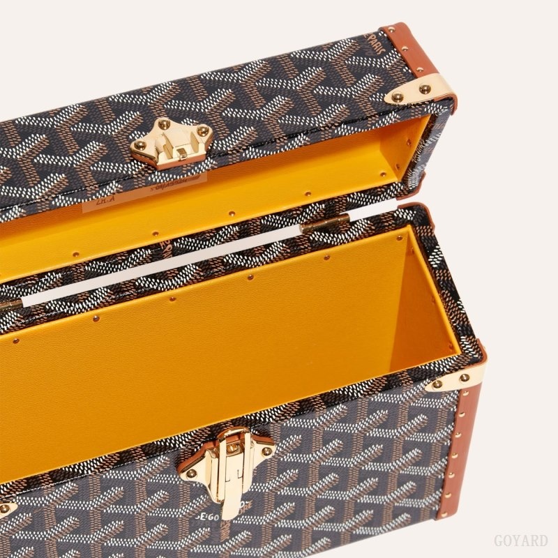 Goyard Cassette Trunk Bag Svarte Brune | GVCC1166