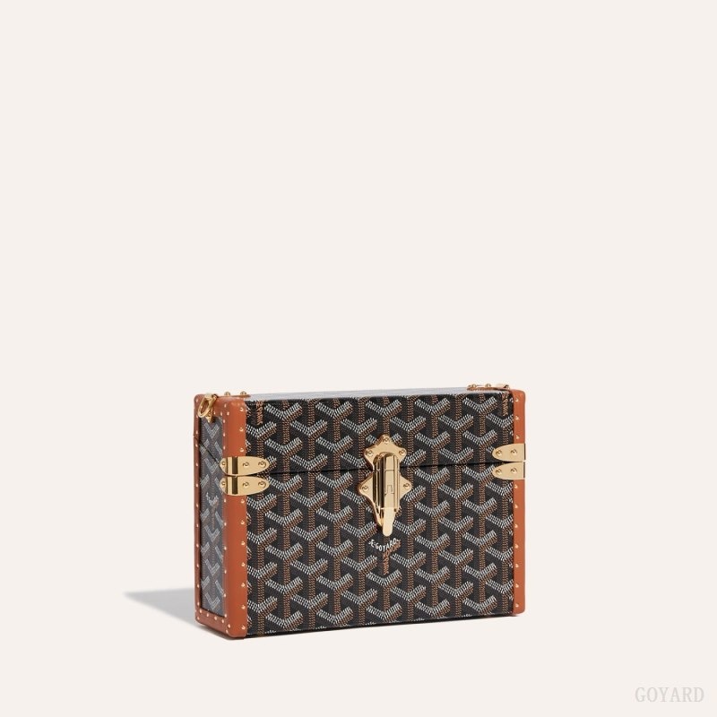 Goyard Cassette Trunk Bag Svarte Brune | GVCC1166