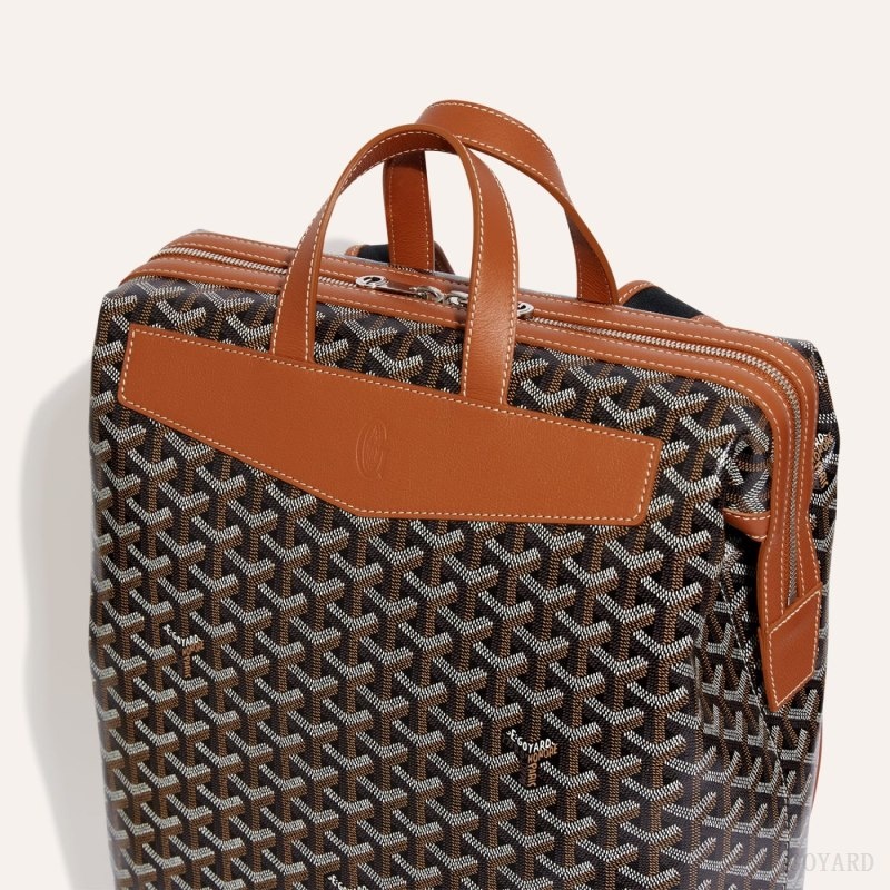 Goyard Cisalpin Backpack Svarte Brune | FQPS8805