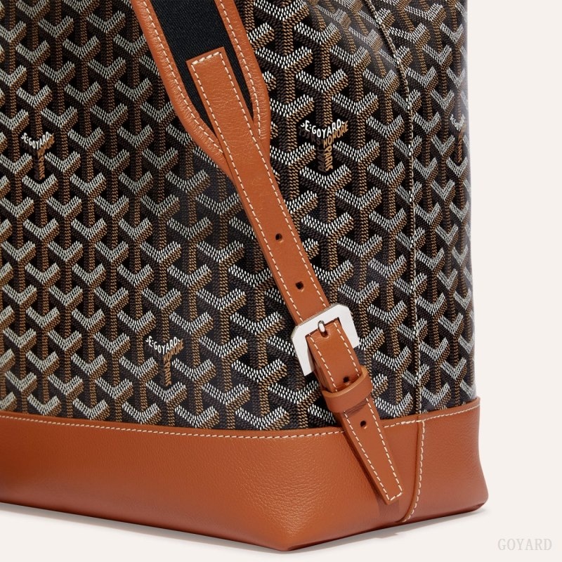 Goyard Cisalpin Backpack Svarte Brune | FQPS8805