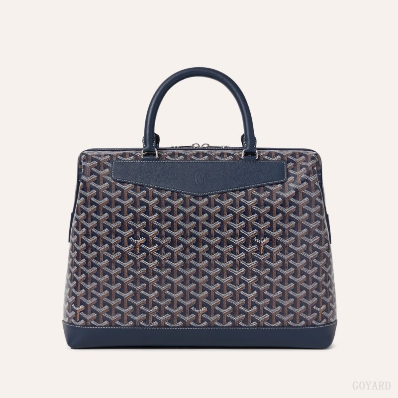 Goyard Cisalpin Document Case Marineblå Blå | DLQK4468