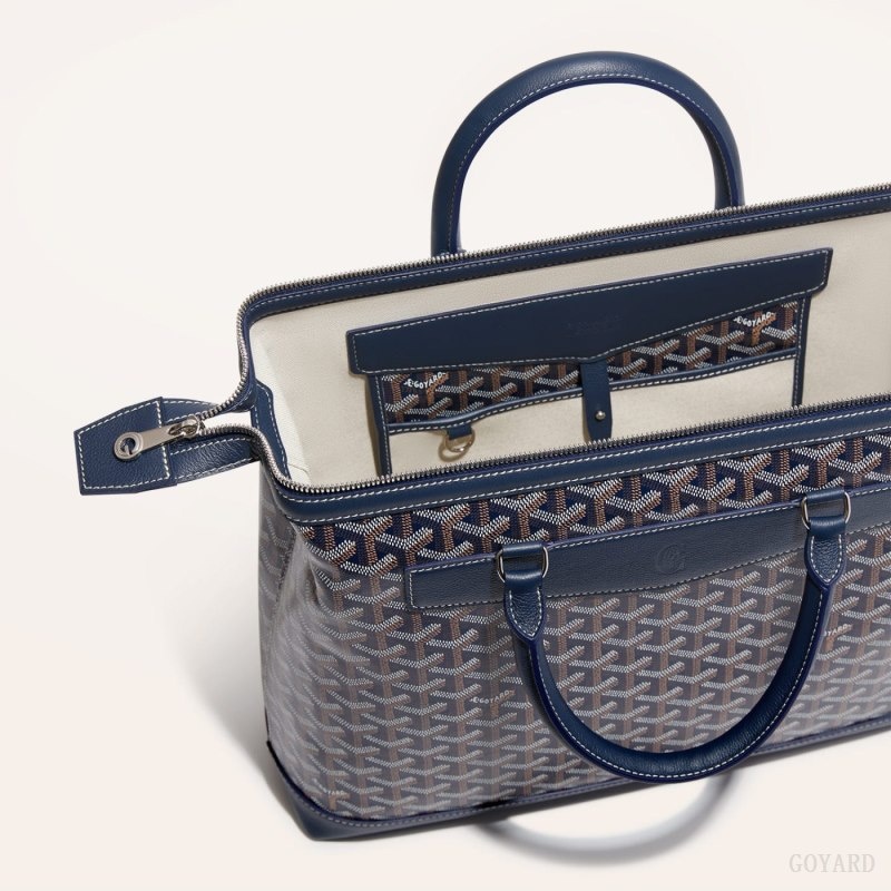 Goyard Cisalpin Document Case Marineblå Blå | DLQK4468