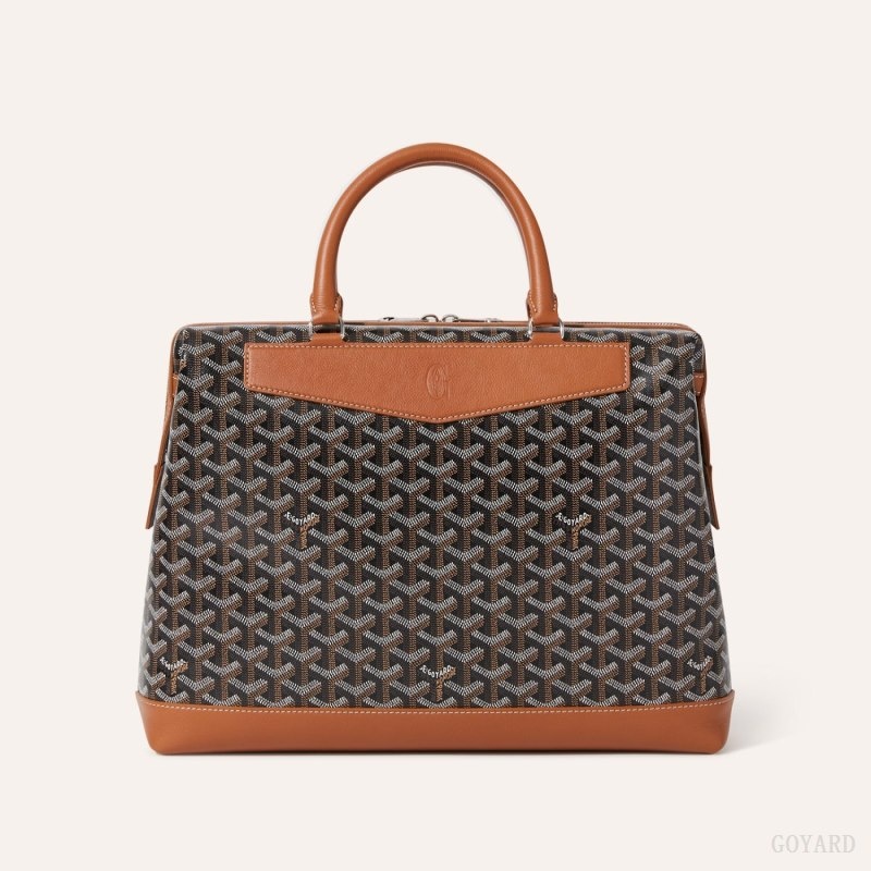 Goyard Cisalpin Document Case Svarte Brune | RXMZ9474