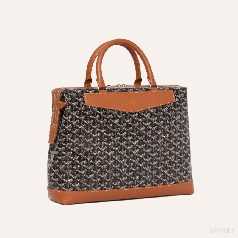 Goyard Cisalpin Document Case Svarte Brune | RXMZ9474