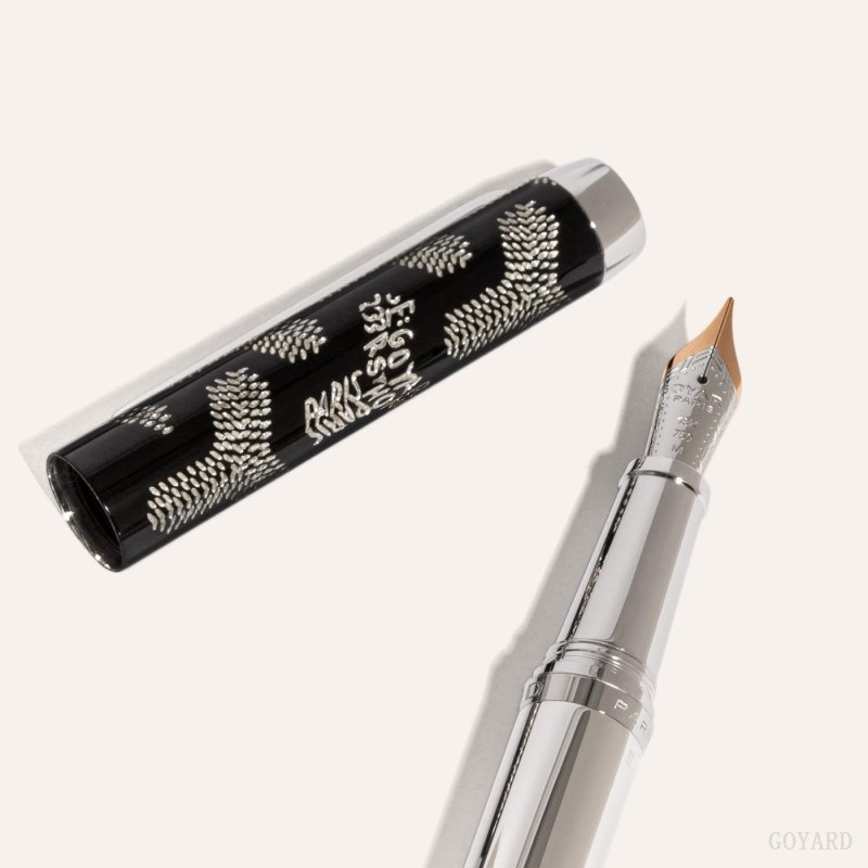 Goyard Clamecy Fountain Pen Svarte | XGIP9582