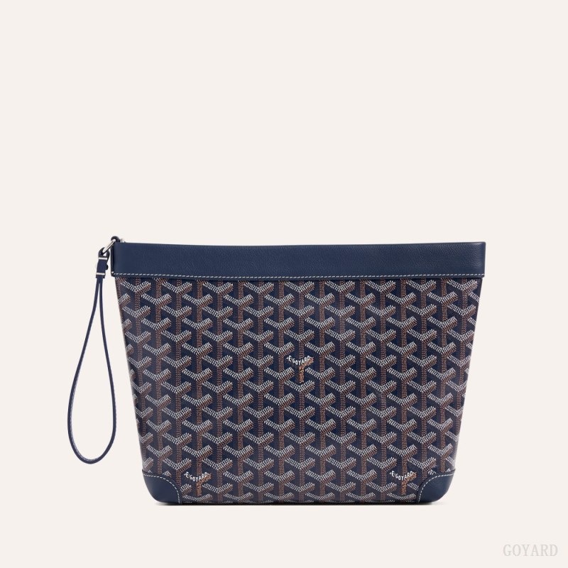 Goyard Conti pouch Marineblå Blå | NJLX0483