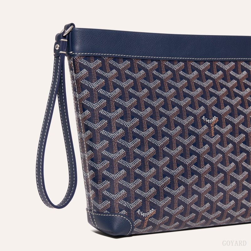 Goyard Conti pouch Marineblå Blå | NJLX0483