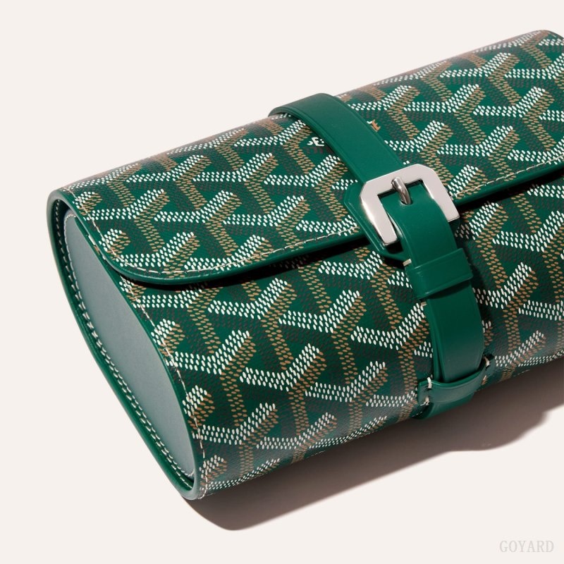 Goyard DOUBLE TRAVEL WATCH CASE Grønn | LSPT1629