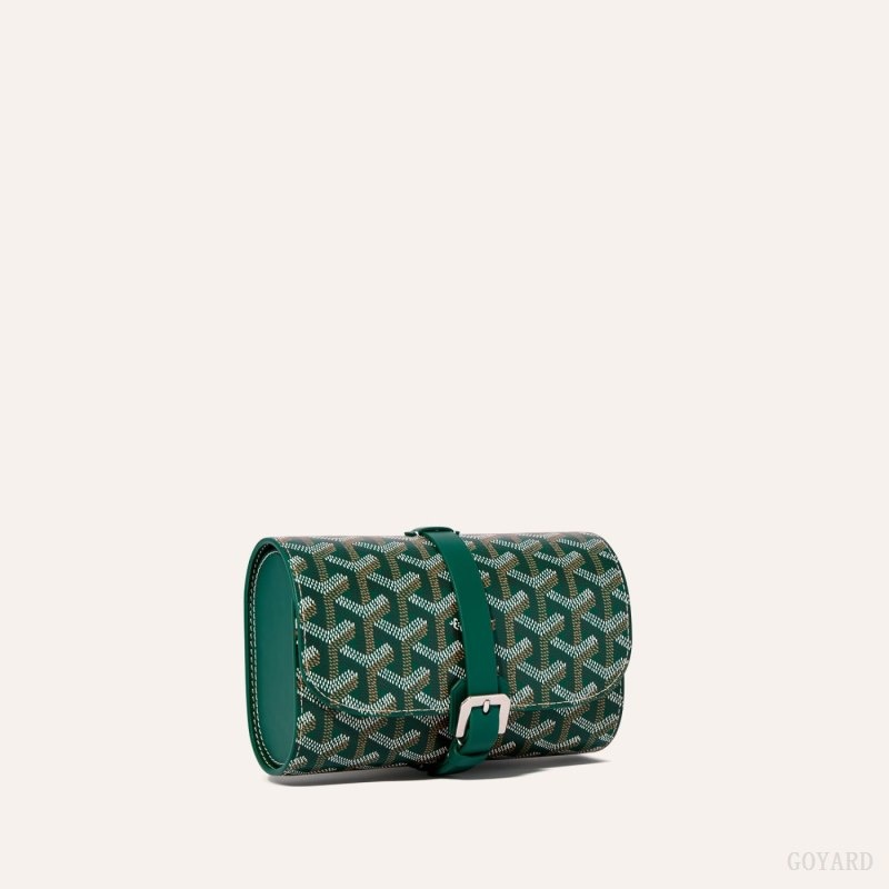 Goyard DOUBLE TRAVEL WATCH CASE Grønn | LSPT1629