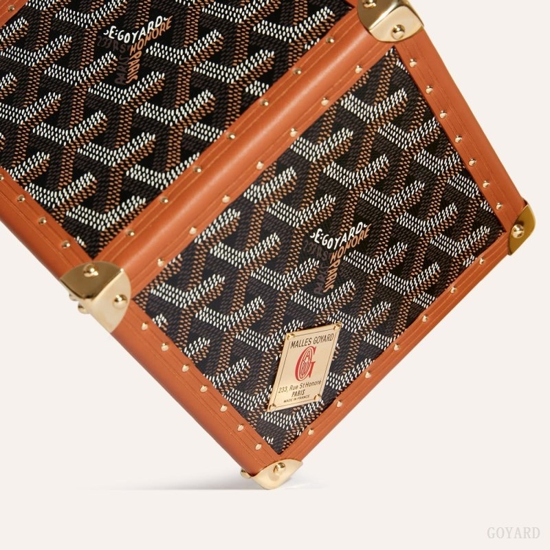 Goyard Dé Trunk Bag Svarte Brune | ZGKR2742