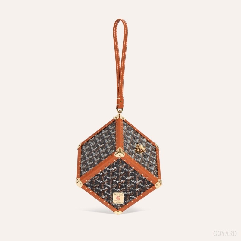 Goyard Dé Trunk Bag Svarte Brune | ZGKR2742