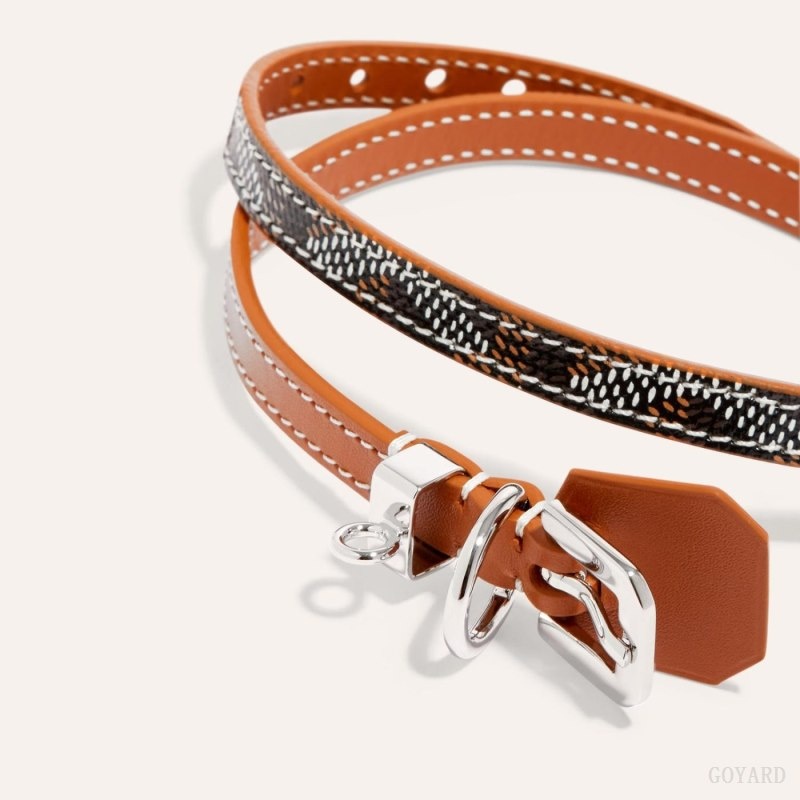 Goyard EDMOND BRACELET Svarte Brune | YPRP2651