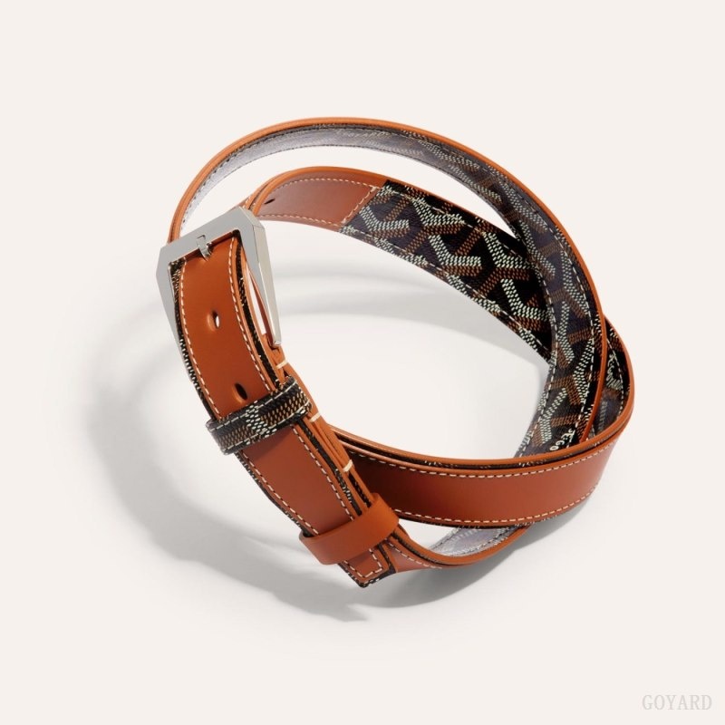 Goyard FREGATE BELT Svarte Brune | SIFY0517