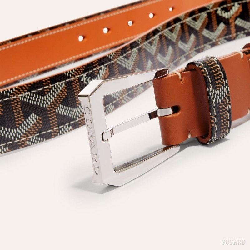 Goyard FREGATE BELT Svarte Brune | SIFY0517