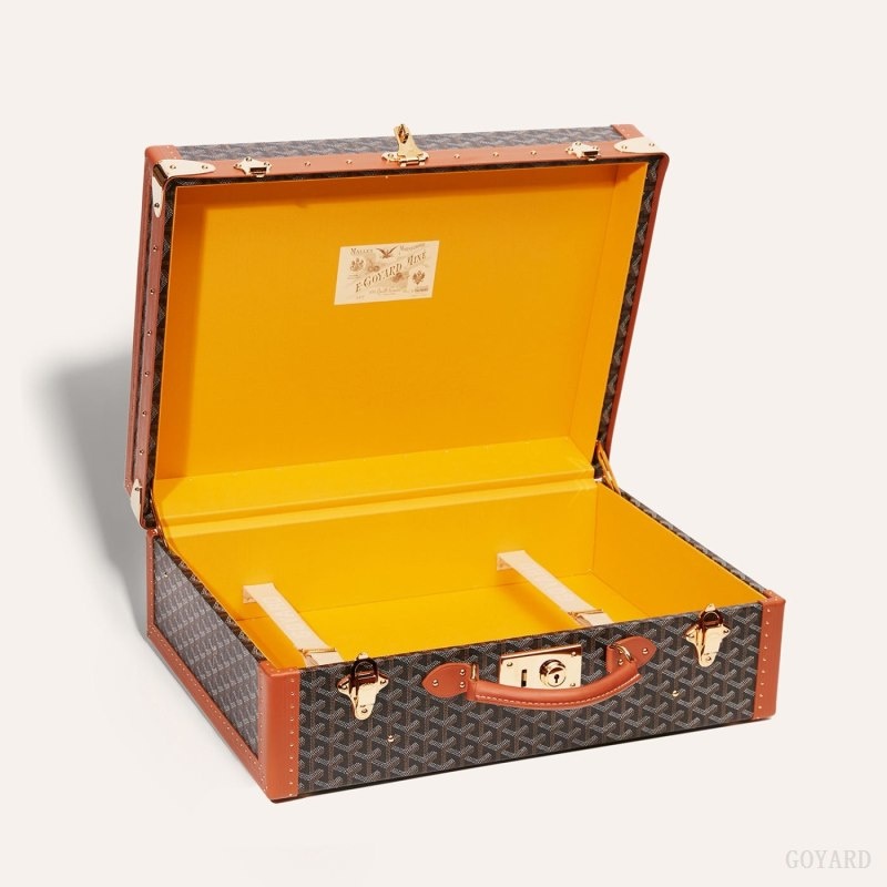 Goyard GRAND HÔTEL 50 CASE Svarte Brune | UATN0472