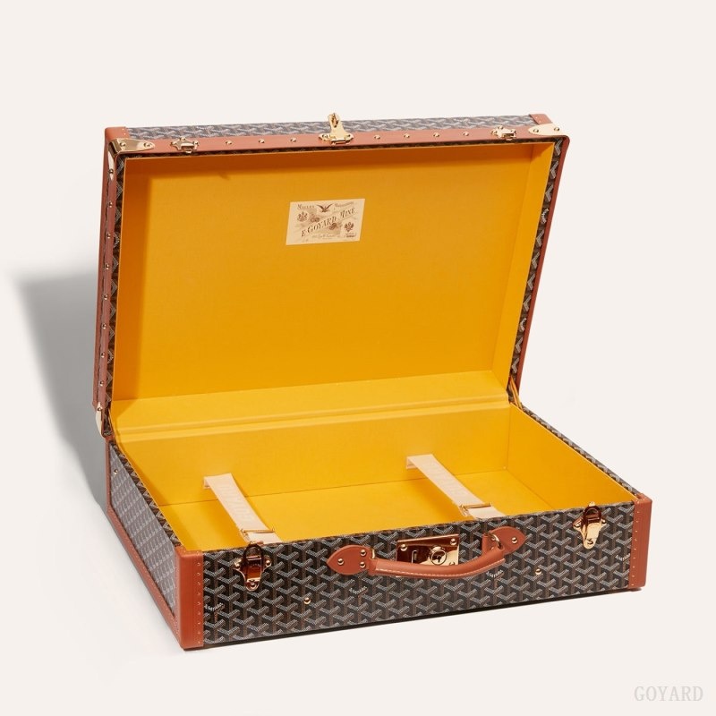 Goyard GRAND HÔTEL 60 CASE Svarte Brune | NBVA7971