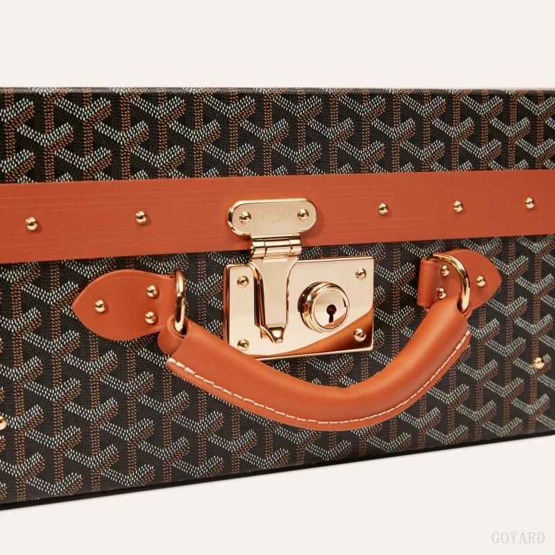 Goyard GRAND HÔTEL 60 CASE Svarte Brune | NBVA7971