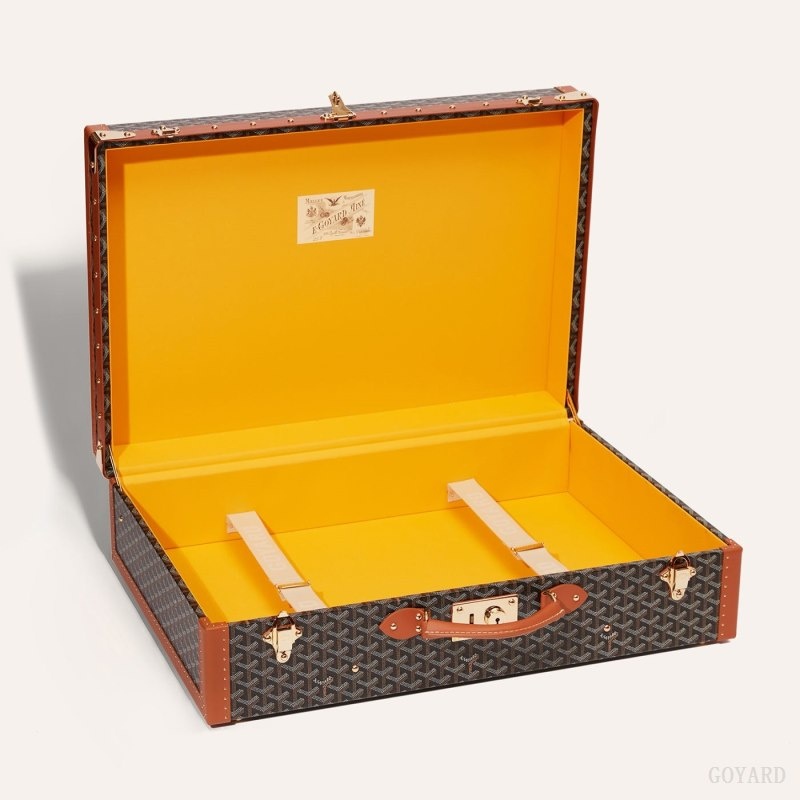 Goyard GRAND HÔTEL 65 CASE Svarte Brune | XAFJ9457