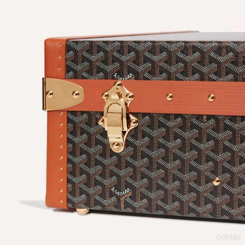 Goyard GRAND HÔTEL 65 CASE Svarte Brune | XAFJ9457