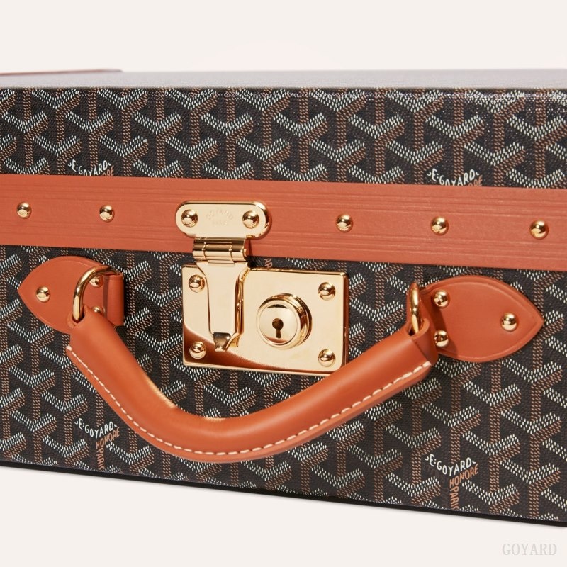 Goyard GRAND HÔTEL 65 CASE Svarte Brune | XAFJ9457