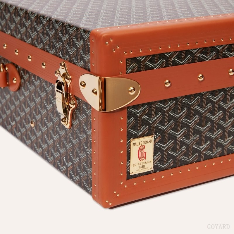 Goyard GRAND HÔTEL 65 CASE Svarte Brune | XAFJ9457