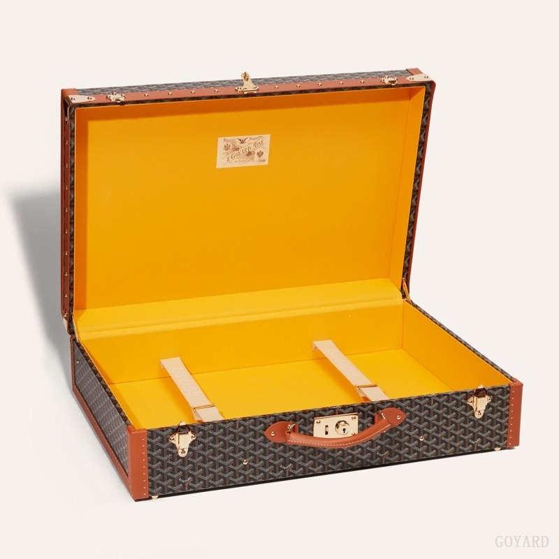 Goyard GRAND HÔTEL 70 CASE Svarte Brune | TYWY0575