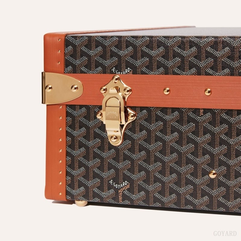 Goyard GRAND HÔTEL 70 CASE Svarte Brune | TYWY0575