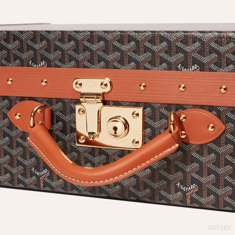 Goyard GRAND HÔTEL 70 CASE Svarte Brune | TYWY0575