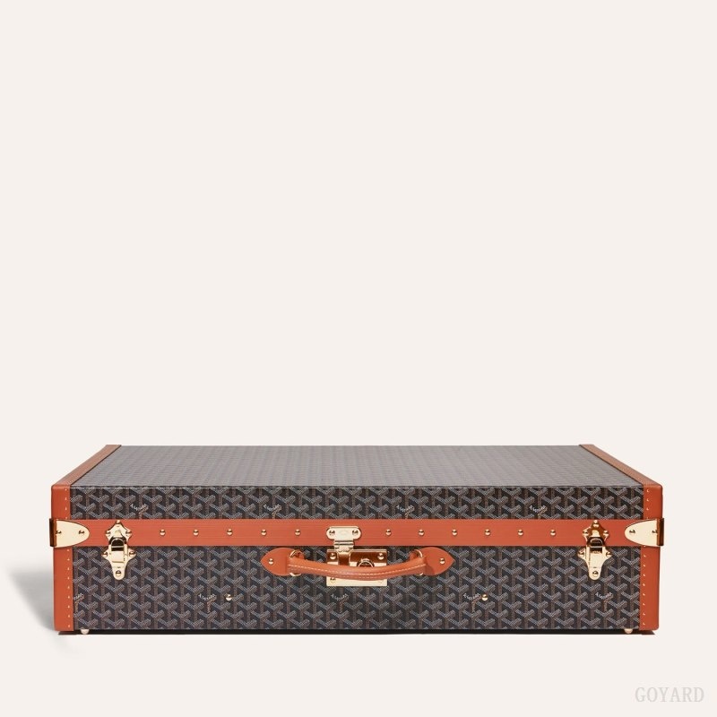 Goyard GRAND HÔTEL 80 CASE Svarte Brune | MAJT7956