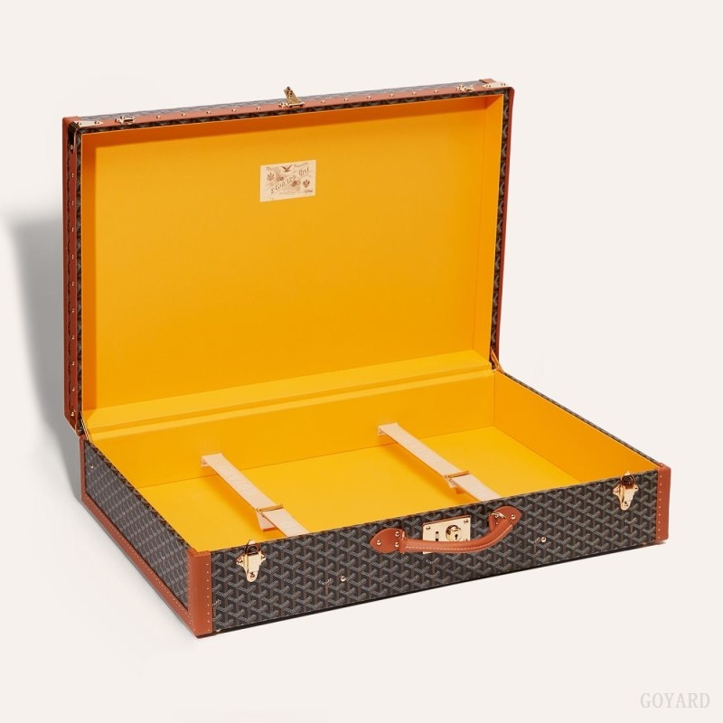 Goyard GRAND HÔTEL 80 CASE Svarte Brune | MAJT7956