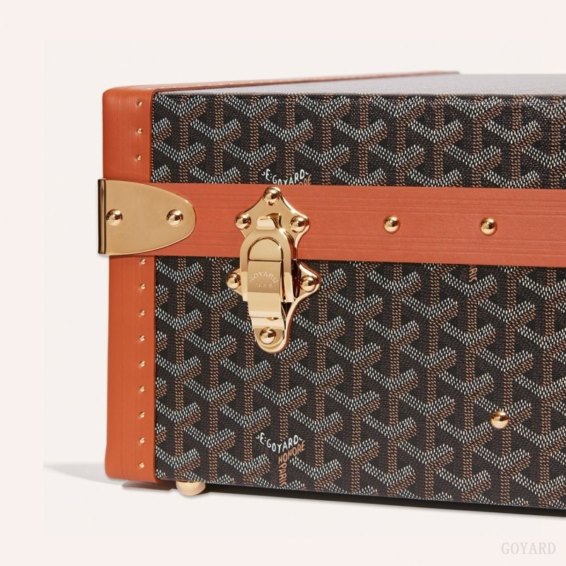 Goyard GRAND HÔTEL 80 CASE Svarte Brune | MAJT7956