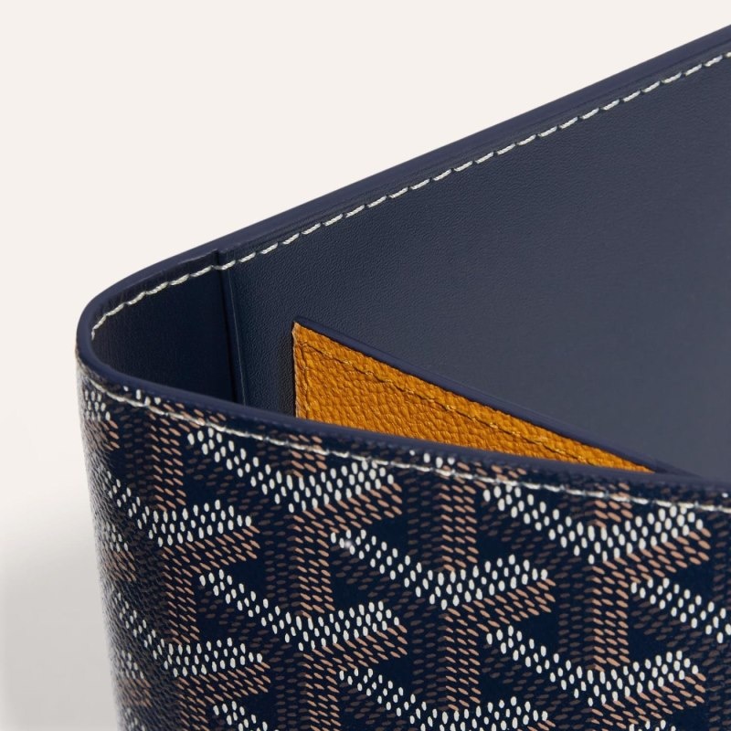 Goyard GRENELLE PASSPORT COVER Marineblå Blå | IHOF0888