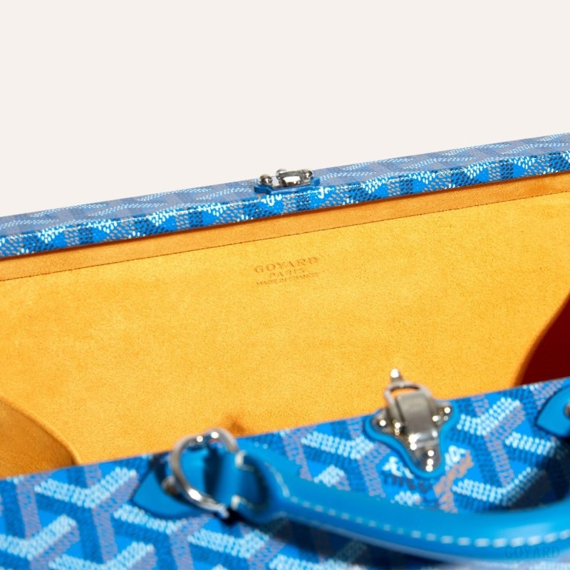 Goyard Grand Hôtel Trunk Bag Blå | VZNJ6515