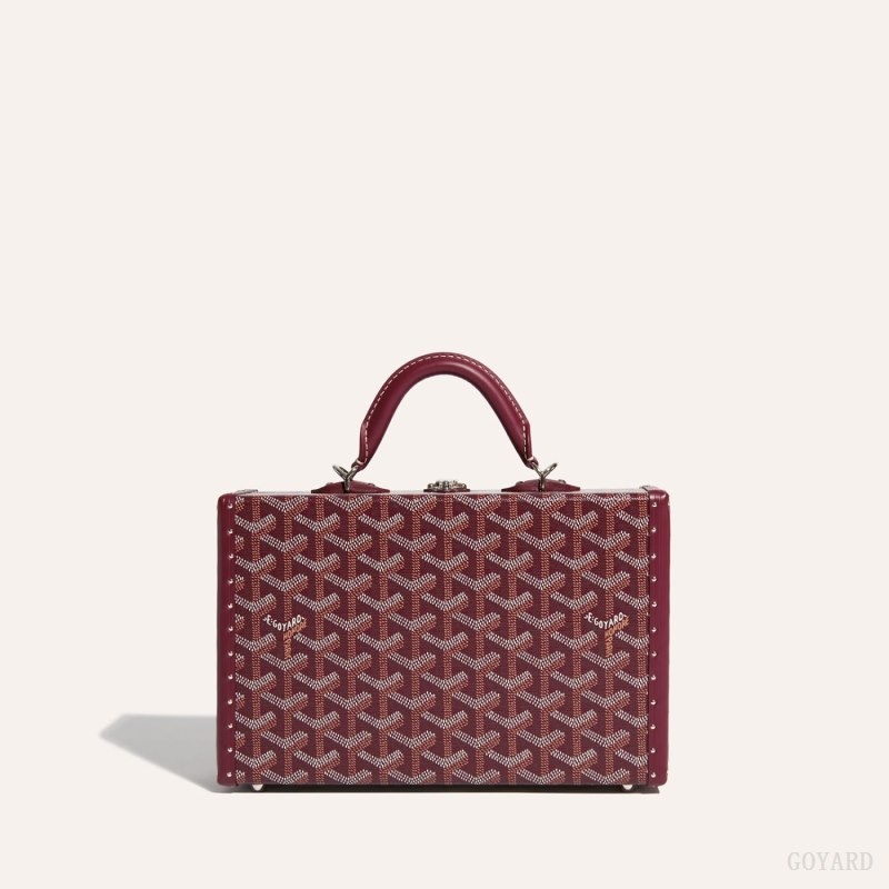 Goyard Grand Hôtel Trunk Bag Burgunder | GHQK4173