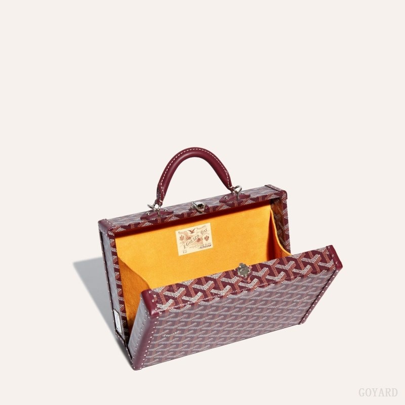 Goyard Grand Hôtel Trunk Bag Burgunder | GHQK4173