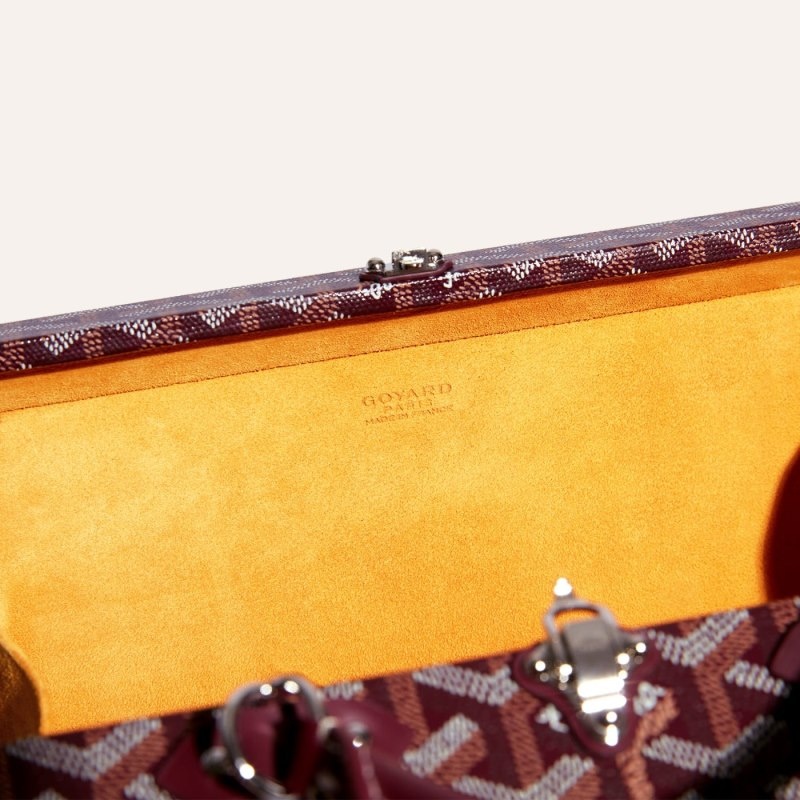 Goyard Grand Hôtel Trunk Bag Burgunder | GHQK4173