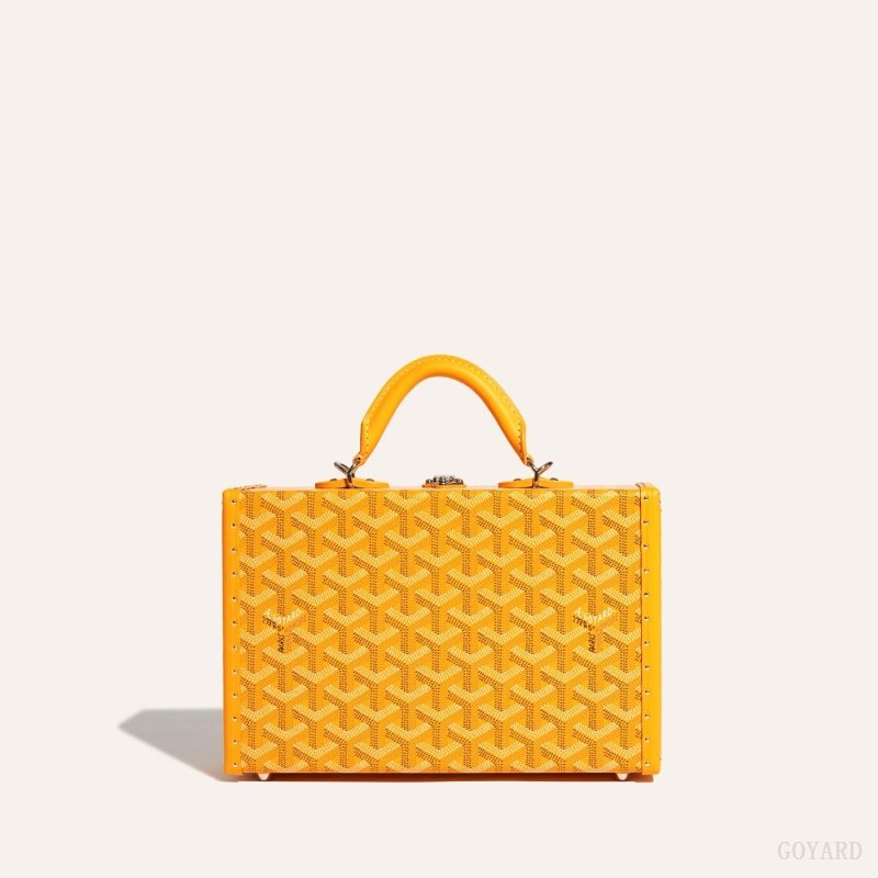 Goyard Grand Hôtel Trunk Bag Gul | HZAX4859