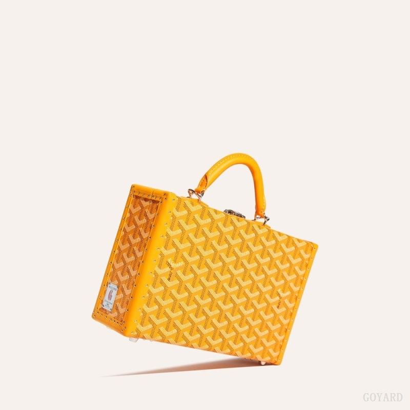 Goyard Grand Hôtel Trunk Bag Gul | HZAX4859