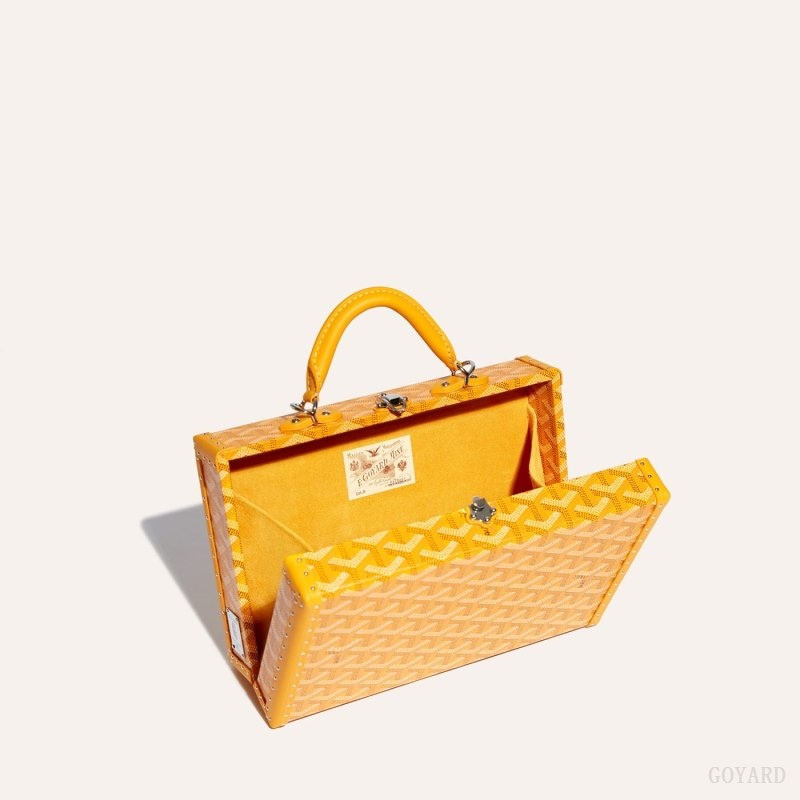 Goyard Grand Hôtel Trunk Bag Gul | HZAX4859