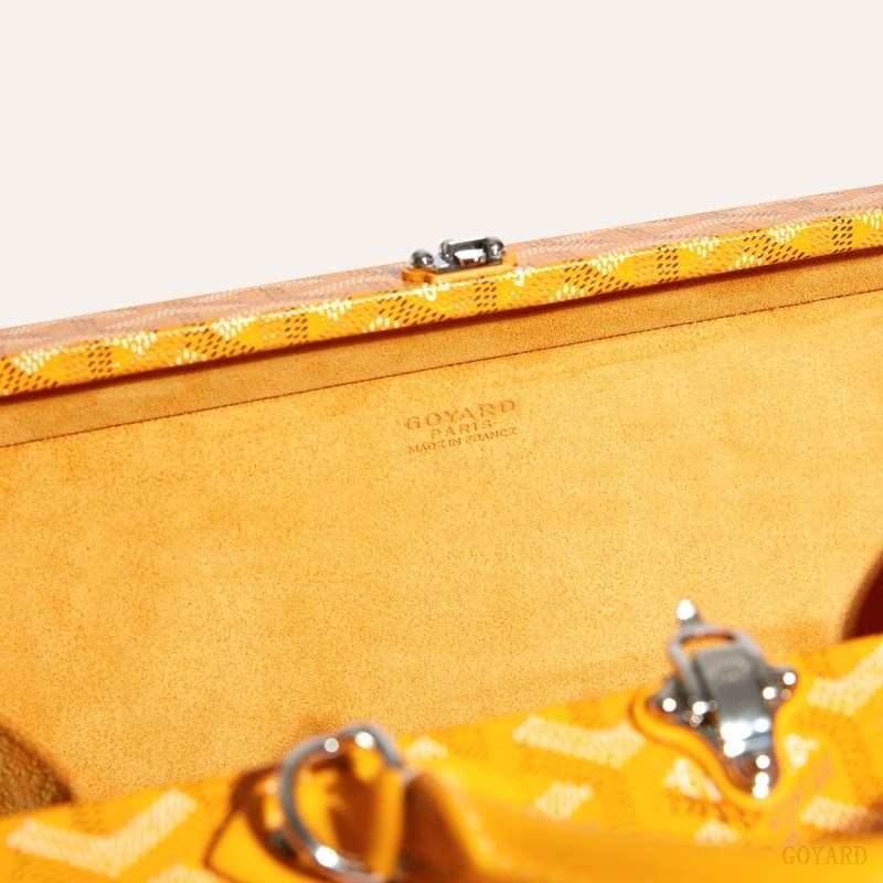 Goyard Grand Hôtel Trunk Bag Gul | HZAX4859